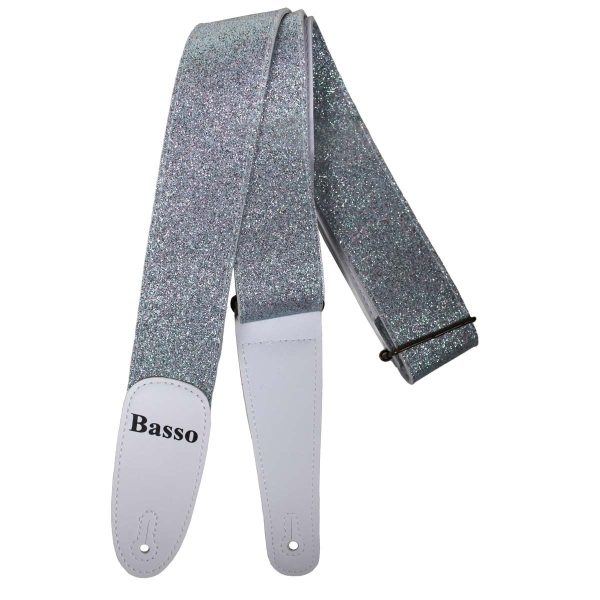 Correia Para Guitarra - EX 48 GLITER LIGHT BLUE